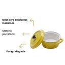 Ver imagem 3 de Mini Cacarola Porcelana Black Lid Amarela 13cm 150ml Wolff