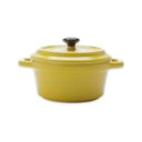 Ver imagem 1 de Mini Cacarola Porcelana Black Lid Amarela 13cm 150ml Wolff