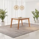 Ver imagem 1 de Mesa Retangular 4 Lugares Elegance Candian 1,20 x 0,80 Branco/Cinamomo/Off