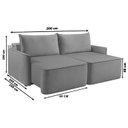 Ver imagem 3 de Sofá Retrátil 200cm 2 Lugares Moon 2323 
