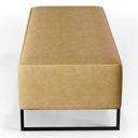 Ver imagem 6 de Puff Decorativo Sala de Estar Bali W01 Base Ferro 120x50 Cm Couríssimo Fendi - Lyam Decor