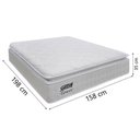 Ver imagem 2 de Colchão Casal Queen Molas Ensacadas Gazin com Pillow Tower New 158x198x35cm Branco Branco