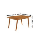 Ver imagem 5 de Mesa de Jantar Copper 120 cm Tampo MDF Canto Copo Laminado com 4 Cadeiras Lira