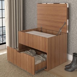 Puff Baú 1 Gaveta PU2051  - 2