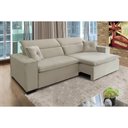 Ver imagem 2 de Sofá Londres 2.70m Retrátil e Reclinável Pillow Top - Bege
