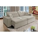 Ver imagem 4 de Sofá Londres 2.70m Retrátil e Reclinável Pillow Top - Bege