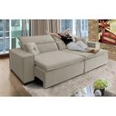 Ver imagem 3 de Sofá Londres 2.70m Retrátil e Reclinável Pillow Top - Bege