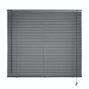 Ver imagem 2 de Cortina Persiana Horizontal Pvc 160x130cm Cinza Escuro Atlas