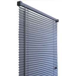 Cortina Persiana Horizontal Pvc 160x130cm Cinza Escuro Atlas - 3