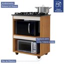 Ver imagem 4 de Balcão para Cooktop 4 Bocas Turim Kaiki Móveis