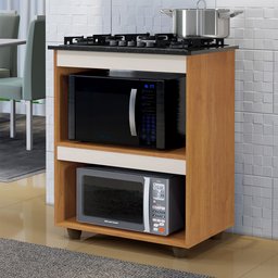 Balcão para Cooktop 4 Bocas Turim Kaiki Móveis - 1