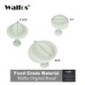 Molde De Rosa Com 3 Peças Para Bolo WALFOS, Cortador De Cookies E Confeitaria - 4
