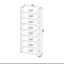 Ver imagem 6 de Sapateira 8 Prateleiras AZ1006 Branco/Amêndoa