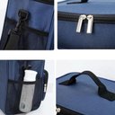Ver imagem 2 de Bolsa Térmica 4 Divisórias Viagem Passeio Dia Portátil Azul