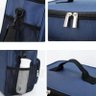 Bolsa Térmica 4 Divisórias Viagem Passeio Dia Portátil Azul - 2