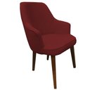 Ver imagem 2 de Kit 4 Cadeiras Decorativa Lara Suede Vinho - Dominic Decor