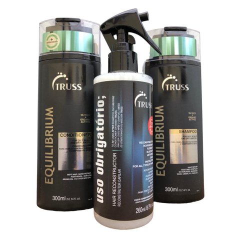 Truss Equilibrium Shampoo e Condicionador 300ml + Uso Obrigatório 260ml 12219
