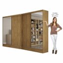 Ver imagem 3 de Closet Casal Duplo Belém 4 Portas Plus 4 Gavetas Carioca Móv Cinamomo