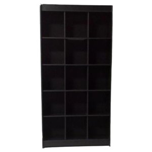 Estante Colmeia Multiuso Preto 185x92x32cm - Deep
