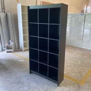 Estante Colmeia Multiuso Preto 185x92x32cm - Deep