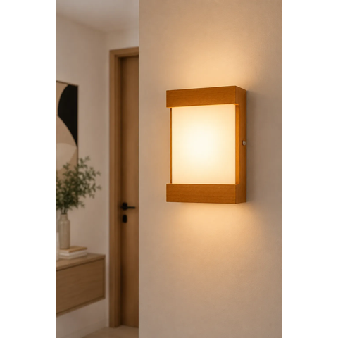 Arrandela para Parede Colonial de MDF 20 cm Estrutura Freijo 40120