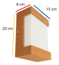 Ver imagem 2 de Arrandela para Parede Colonial de MDF 20 cm Estrutura Freijo 40120