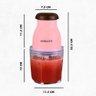 Triturador Moedor e Picador Elétrico para Carne e Frutas - Rosa - 4