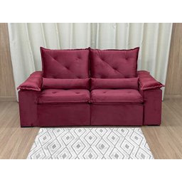 Sofá Retrátil Reclinável 2,30 M Vinho 507 Athenas Premium - 10