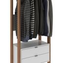 Ver imagem 3 de Armário Alto 1 Prateleira 2 Gavetas 1 Cabide AZ1011 