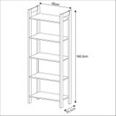 Ver imagem 6 de Estante de Livros 65cmx165,5cm 5 Prateleiras Az