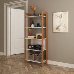 Estante para Livros 5 Prateleiras 165,5cmx65cm AZ - 2
