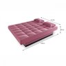 Sofá Cama Andradas Veludo Rose Mamflex - 4