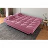 Sofá Cama Andradas Veludo Rose Mamflex - 5