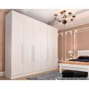 Ver imagem 1 de Guarda Roupa 6 Portas Veneza C- e 4 Gavetas Branco-neve - Tcil Móveis