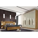 Ver imagem 3 de Guarda Roupa 6 Portas Veneza C- e 4 Gavetas Branco-neve - Tcil Móveis