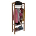 Ver imagem 4 de Armário Closet Aberto AZ1029 Branco/Amêndoa
