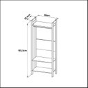 Ver imagem 6 de Armário Closet Aberto AZ1029 Branco/Amêndoa