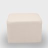 Puff Retangular Decorativo para Sala Orgânico Confortável e Reforçado Bouclé Branco - 1