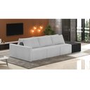 Ver imagem 2 de Sofá Ilha 3 Lugares Living 372cm Modulado para Sala Lary Linho Cinza/pu Pto K01 - D'Rossi