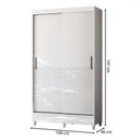 Ver imagem 4 de Guarda-roupa Solteiro Lux 2 Portas 2 Gavetas Branco - Pnr Móveis