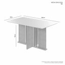 Ver imagem 3 de Mesa Retangular 6 Lugares Graciosa Candian 1,80 x 0,90 JCM Móveis