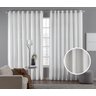 Cortina Tecido Linho 3,00M De Largura X 2,60M De Altura Branco Para Sala Ou Quarto - 2