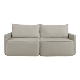 Sofá Retrátil 220cm 4 Lugares Moon 2321 Bege Creme - 6 Sofá Retrátil 220cm 4 Lugares Moon 2321 Bege Creme - 6