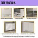 Ver imagem 6 de Armário de Cozinha Modulada Completa 6 Pçs com Balcão para Pia Siena Multimóveis MP2285