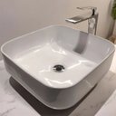 Ver imagem 2 de Cuba Pia Lavatório de Sobrepor Cambury It 100% Porcelana 30x30cm - Branca