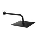 Ver imagem 2 de Ducha Inox 304 Preto Fosco 25 Cm com Cano Suporte de Parede