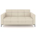 Ver imagem 3 de Sofá 3 Lugares Sala Living Industrial 200cm Senna K01 Veludo Bege - Lyam Decor
