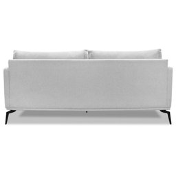 Sofa Liv 2 Lugares 180cm Pes Aço Linho 232 Grigio Ezz - 6