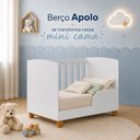 Ver imagem 5 de Conjunto Berço 2 em 1 e Cômoda 4 Gavetas Apolo Quarto Bebê