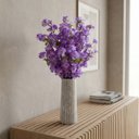 Ver imagem 3 de 20 Arranjos Floral Sakura Lilás Artificial Premium para Sala e Escritório